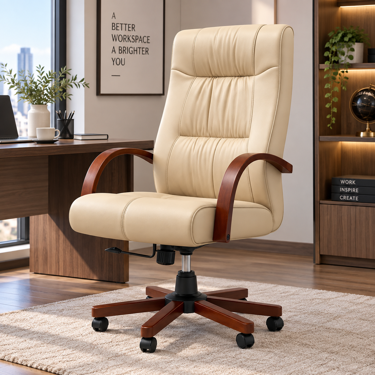 Modern Executive Leather Office Chair
