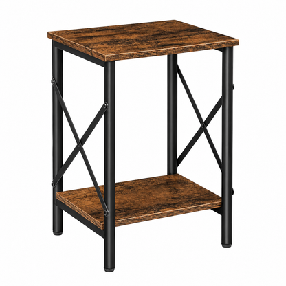 Small Side Table with Storage Shelf