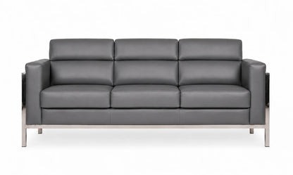 Modern 3-Seater Sofa with Cushioned Backrest
