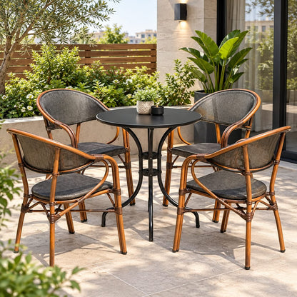 Modern Outdoor 5-Piece Bistro Dining Set