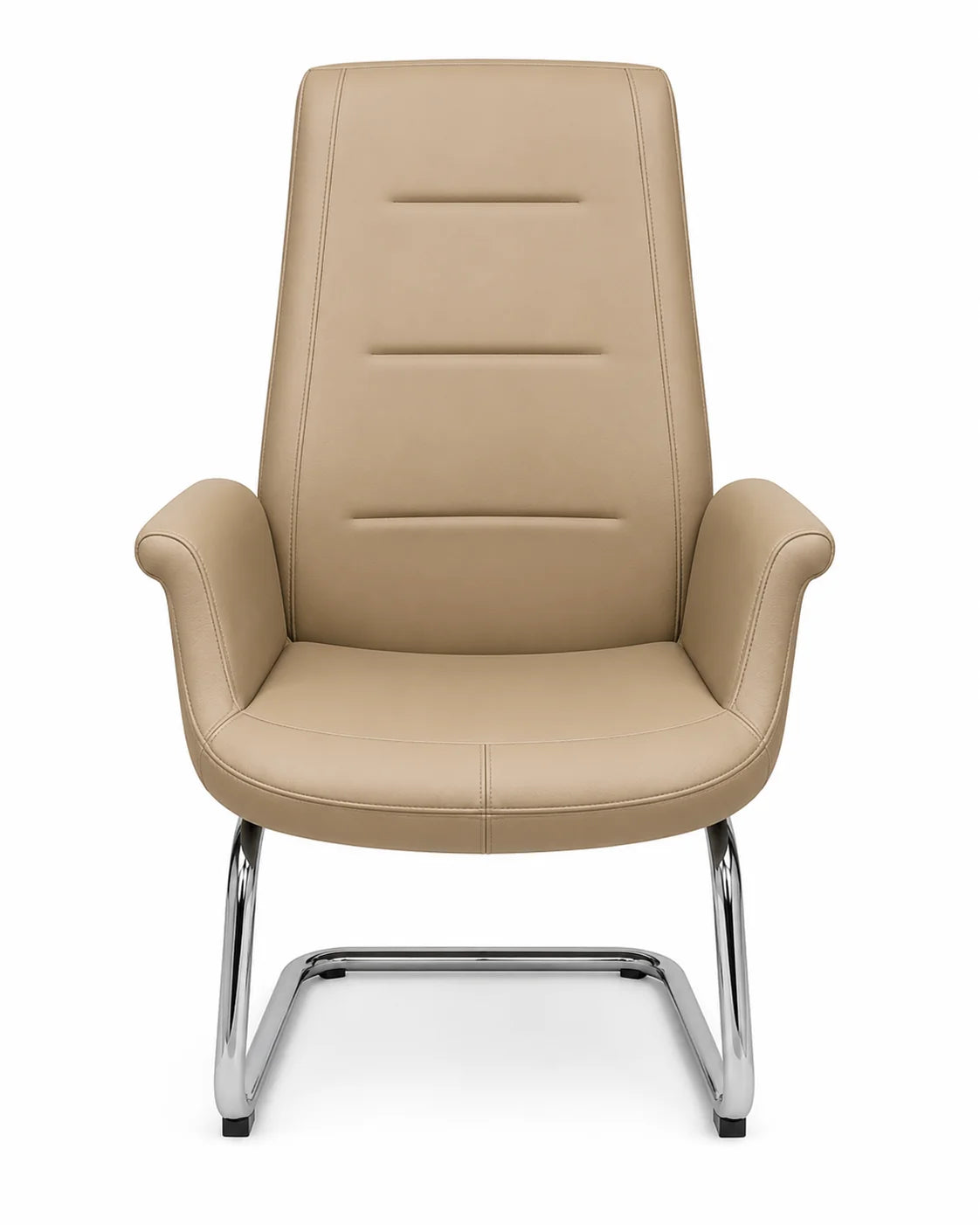 Modern Black Padded Visitor Chair