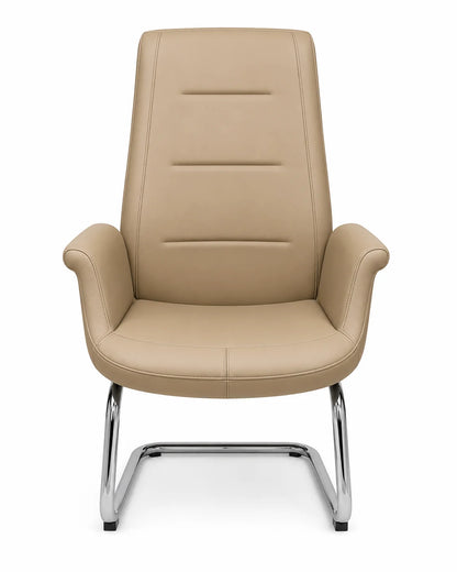 Modern Black Padded Visitor Chair