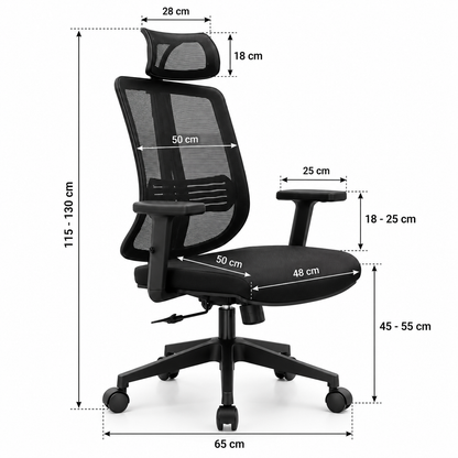 Ergonomic High Back Mesh Office Chair with Lumbar Support