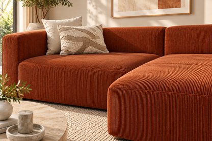 Modern L-Shaped Sectional Sofa with Chaise