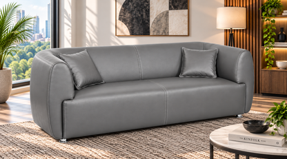 Contemporary Curved Sofa & Accent Chair Set
