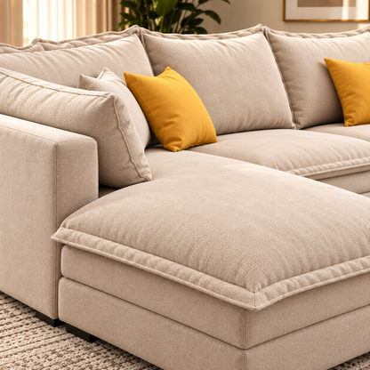 Modern L-Shaped Sectional Sofa
