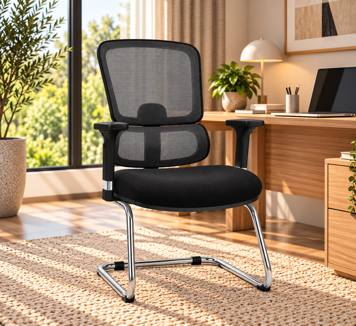 Bruno Modern Medical Office Chair with Fixed Frame