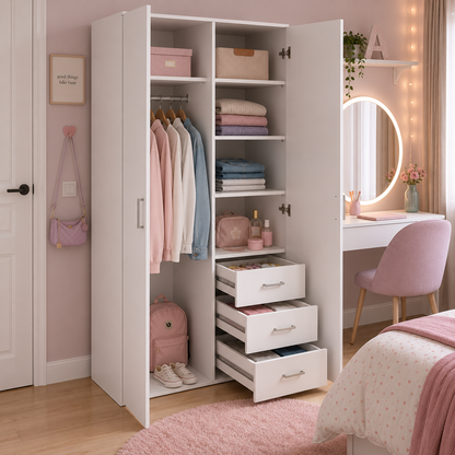 Wardrobe with 2 Doors
