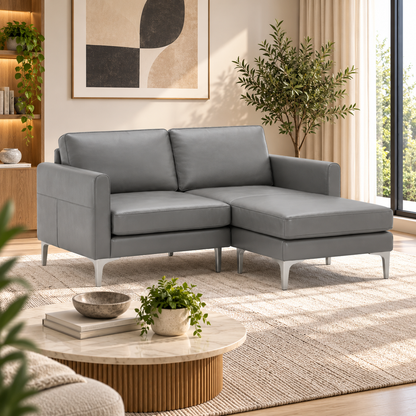 Modern L-Shaped Sofa with Chaise