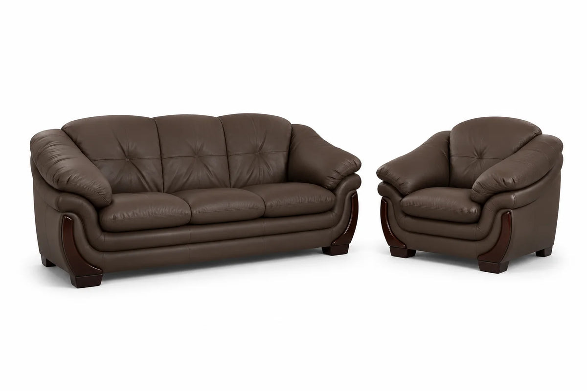 Elegant Curved Lounge Sofa & Armchair Set