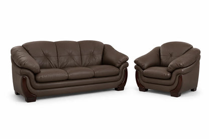 Elegant Curved Lounge Sofa & Armchair Set