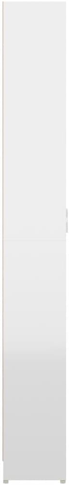 vidaXL Hallway Wardrobe High Gloss Living Room Clothes Storage Cabinet Bedroom Closet Cupboard Organiser Unit Furniture White Chipboard