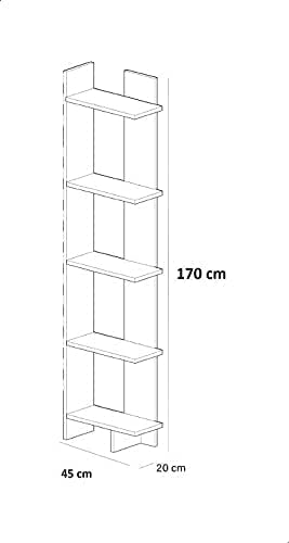 Home2Go Wooden Storage Unit with Shelves - Black and White
