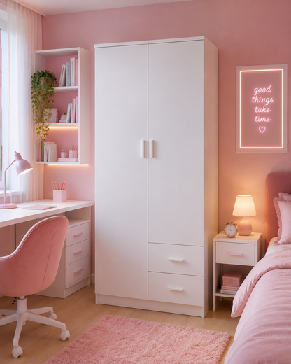 Panana 2 Door 2 Drawer Wardrobe