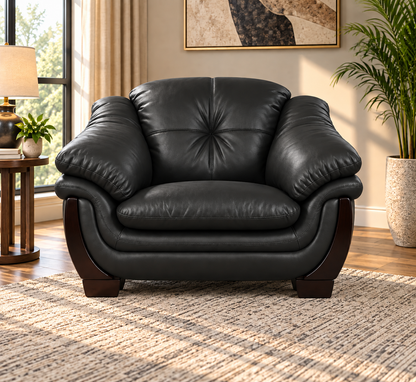 Elegant Classic Armchair with Plush Cushioned Design