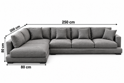 Modern L-Shaped Sectional Sofa with Chaise