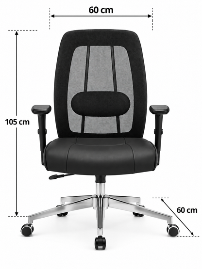 Ergonomic High-Back Mesh Office Chair with Lumbar Support & Adjustable Height