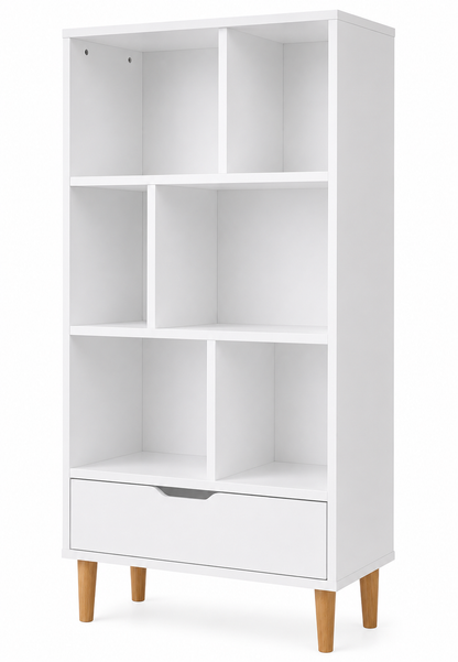 Bookcase Sideboard 6 Cubes Free Standing Bookshelf Unit Display Storage
