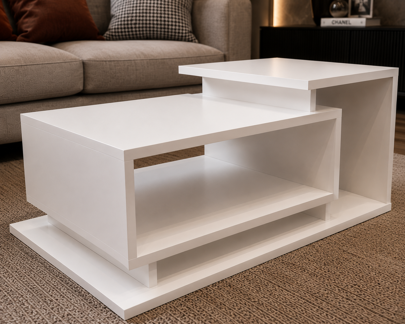 MDF Center Table - White