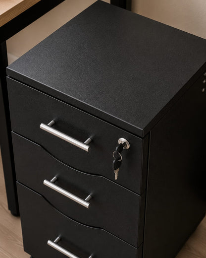 MMT Furniture Designs Ltd Mobile 3 Drawer Pedestal for Office Lockable
