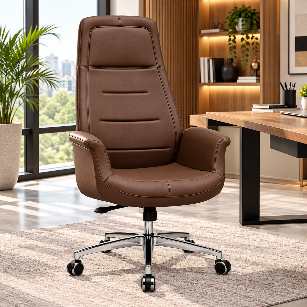 Premium High-Back Padded Office Chair