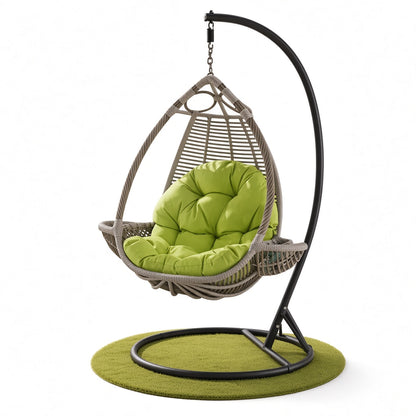 Modern Outdoor Hanging Egg Chair with Stand