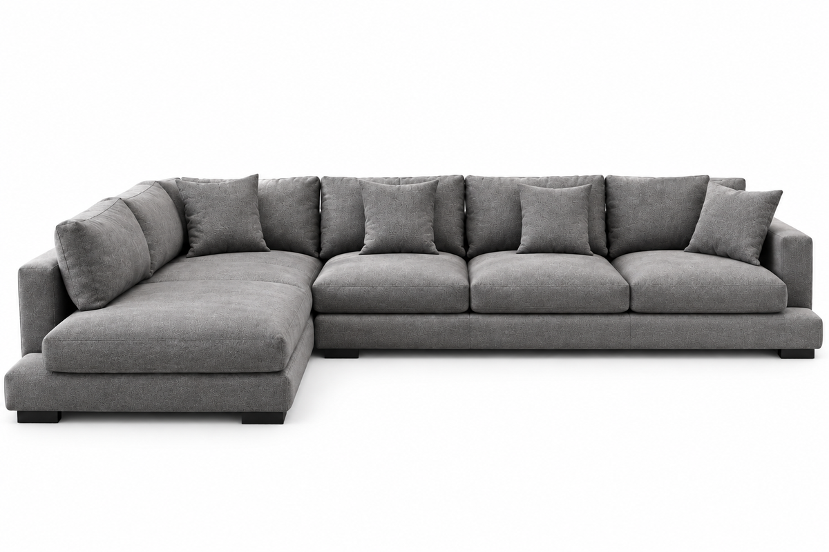 Modern L-Shaped Sectional Sofa with Chaise