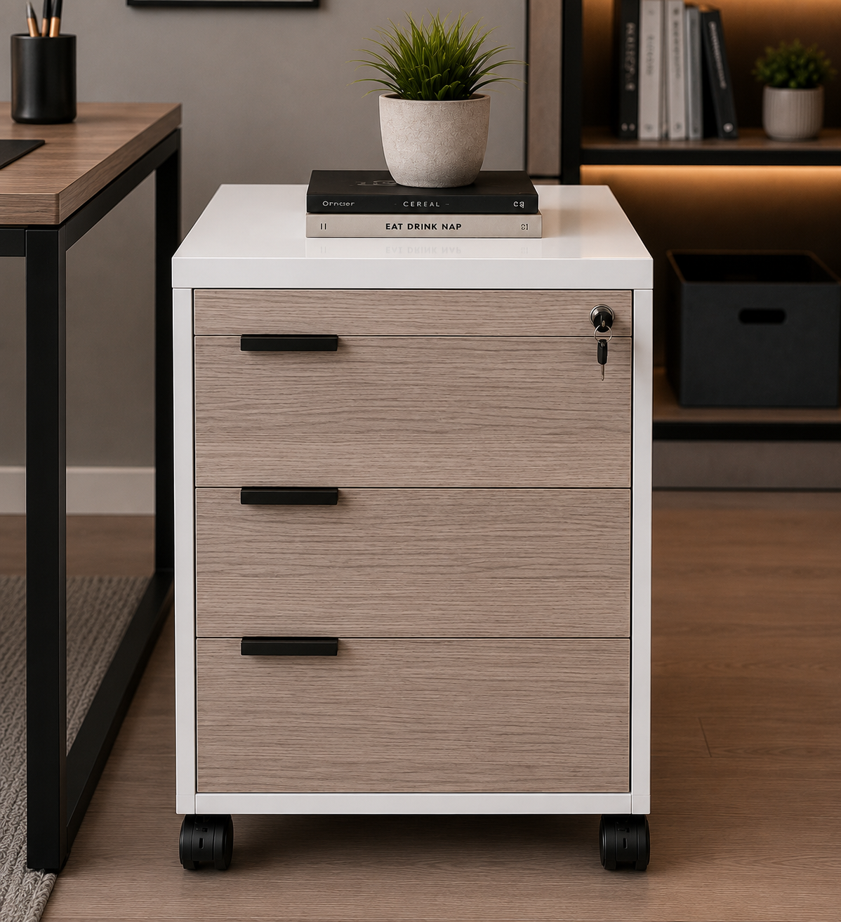 Office Drawers White