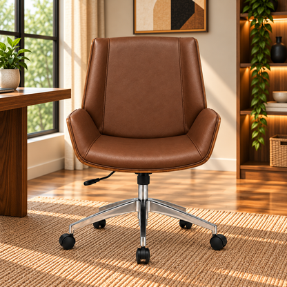 Modern Executive Office Chair with Adjustable Height & Casters