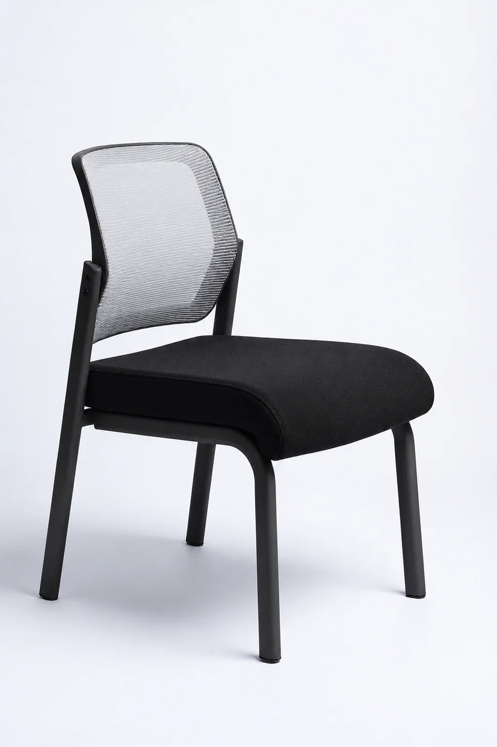 Modern Mesh Visitor Chair with Padded Seat
