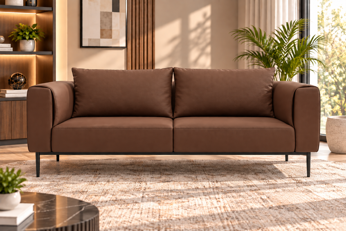 Modern 3-Seater Upholstered Sofa
