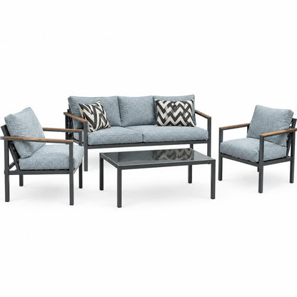 Modern Outdoor Patio Sofa & Chair Set