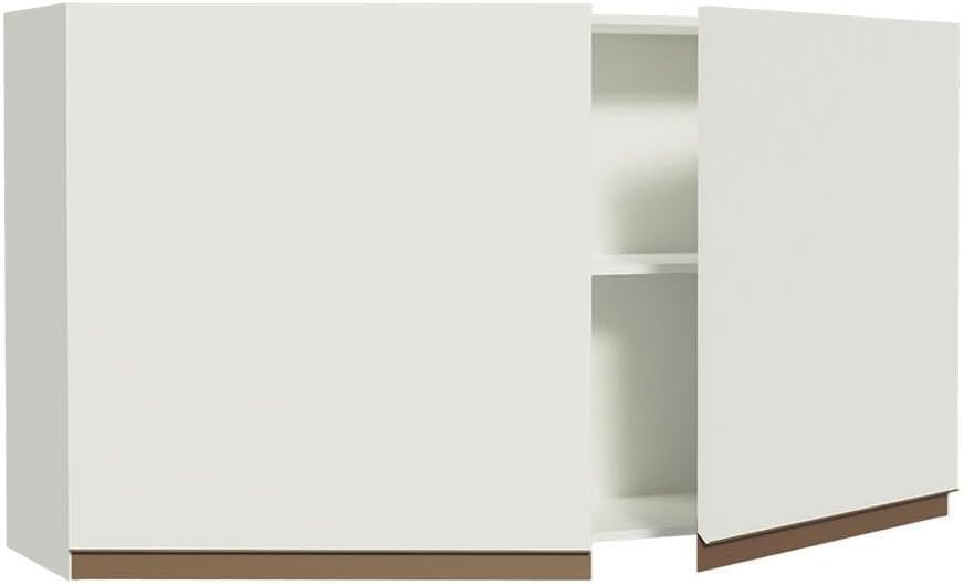 MADESA Overhead Cabinet Kitchen with 2 Doors, Wood - 26'' H x 12'' D x 47'' W - White
