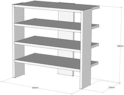 Ifurniture Shoe Organizer Beige, 2725616851928)