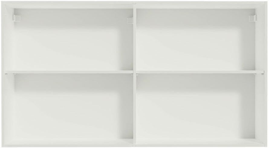 MADESA Overhead Cabinet Kitchen with 2 Doors, Wood - 26'' H x 12'' D x 47'' W - White