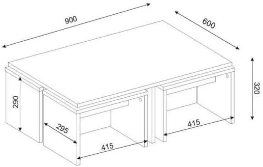Home Gallery Coffee corner 200x40x70 brown*black