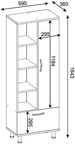 Ifurniture Organizing Unit for the kitchen and any place in the house- White, 2725611870900