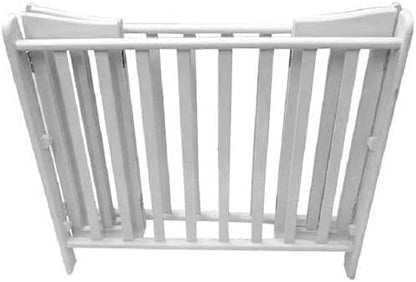 Beech Wood Baby Bed 3 Levels - White Up to 5 Years