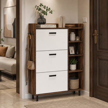 Flip Drawers Shoe Storage Cabinet