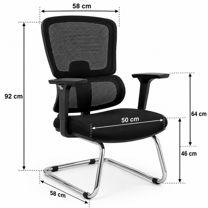 Bruno Modern Medical Office Chair with Fixed Frame