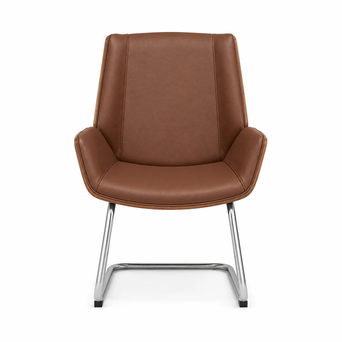 Modern Executive Guest Chair with Curved Arms