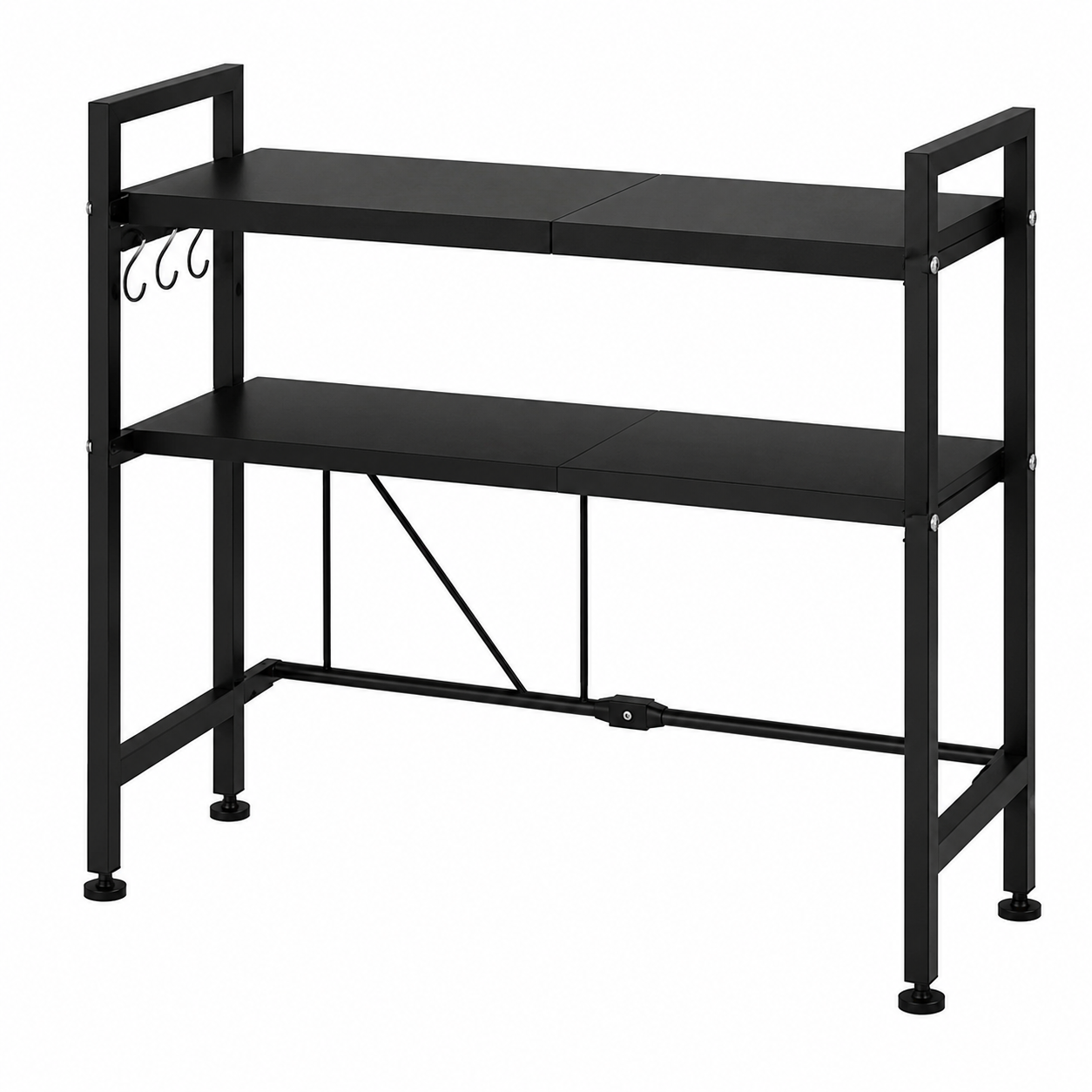 Tier Microwave Oven Rack with 3 Hooks