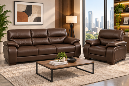 Modern 3-Seater Sofa & Armchair Set