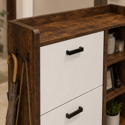 Flip Drawers Shoe Storage Cabinet