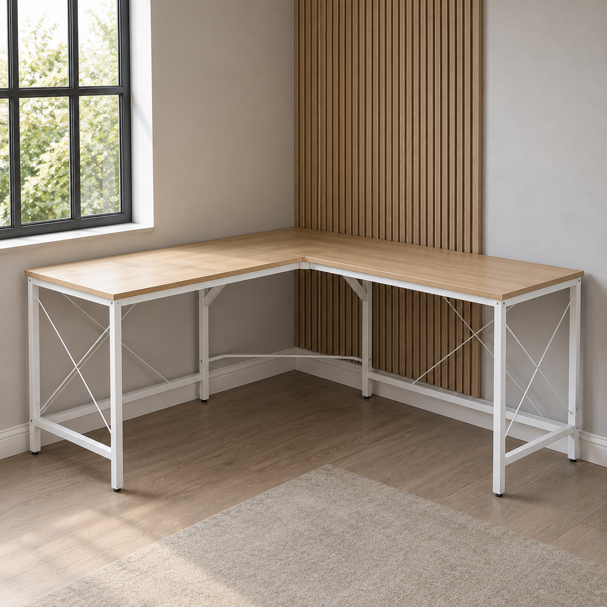 Modern L-Shaped Corner Computer Desk