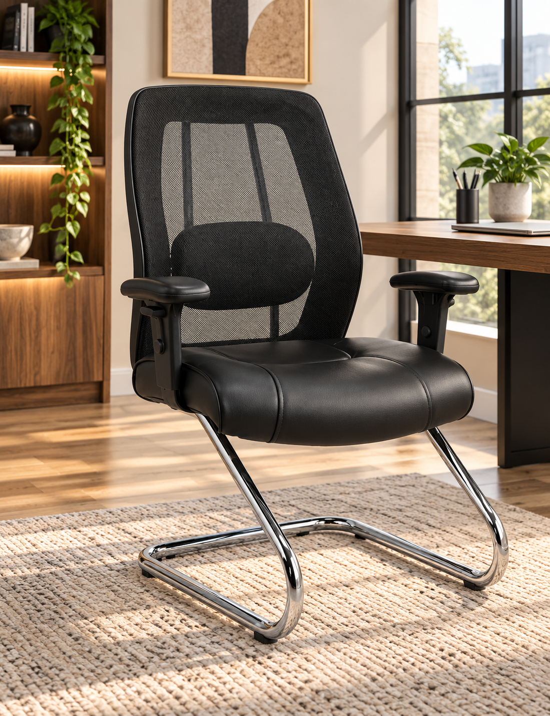 Modern Ergonomic Mesh Office Chair with Adjustable Armrests