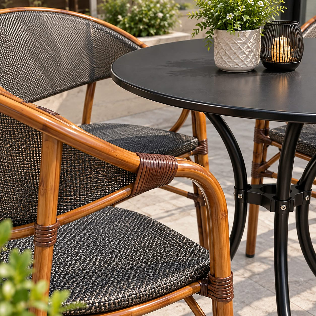 Modern Outdoor 5-Piece Bistro Dining Set