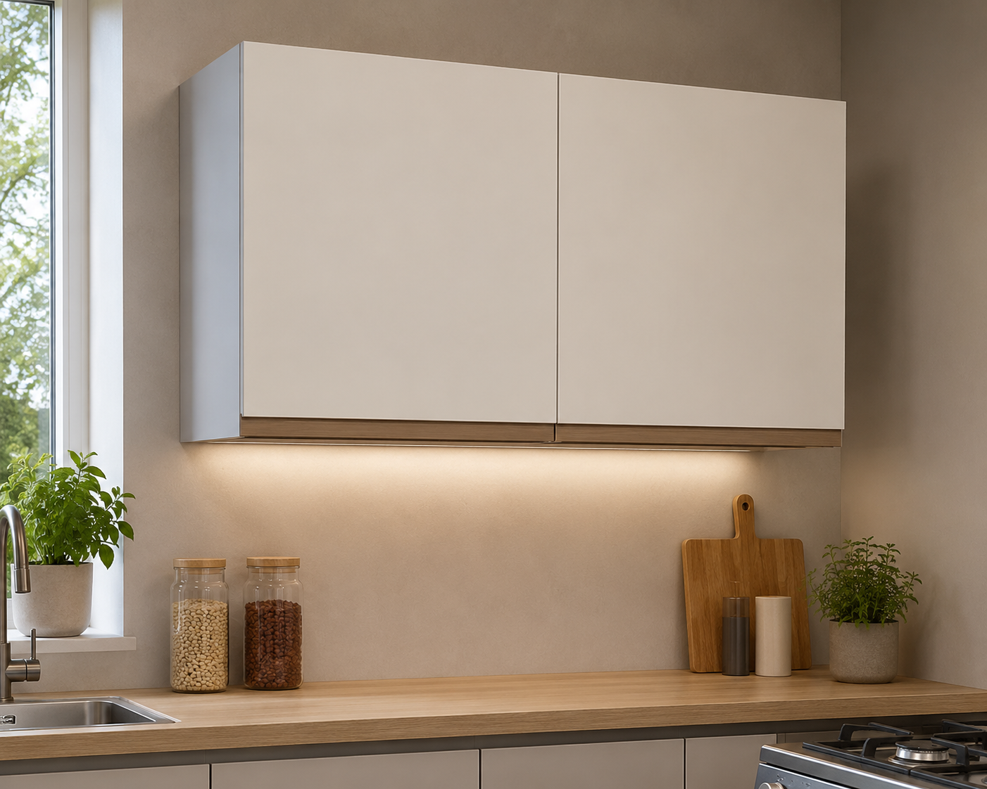 Overhead Cabinet Kitchen with 2 Doors