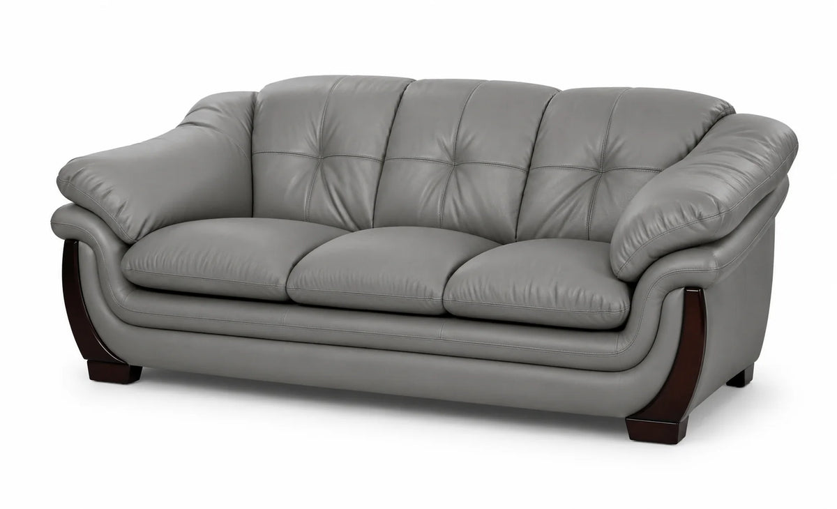 Classic Tufted 3-Seater Sofa with Curved Arms