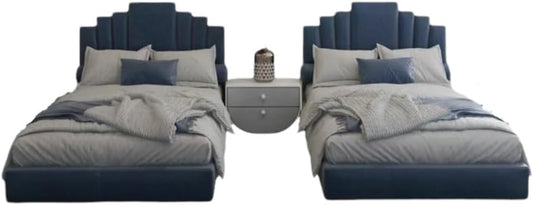 Manzzeli Durga Set of 2 Beds-2S, 195D x 120H x 100W